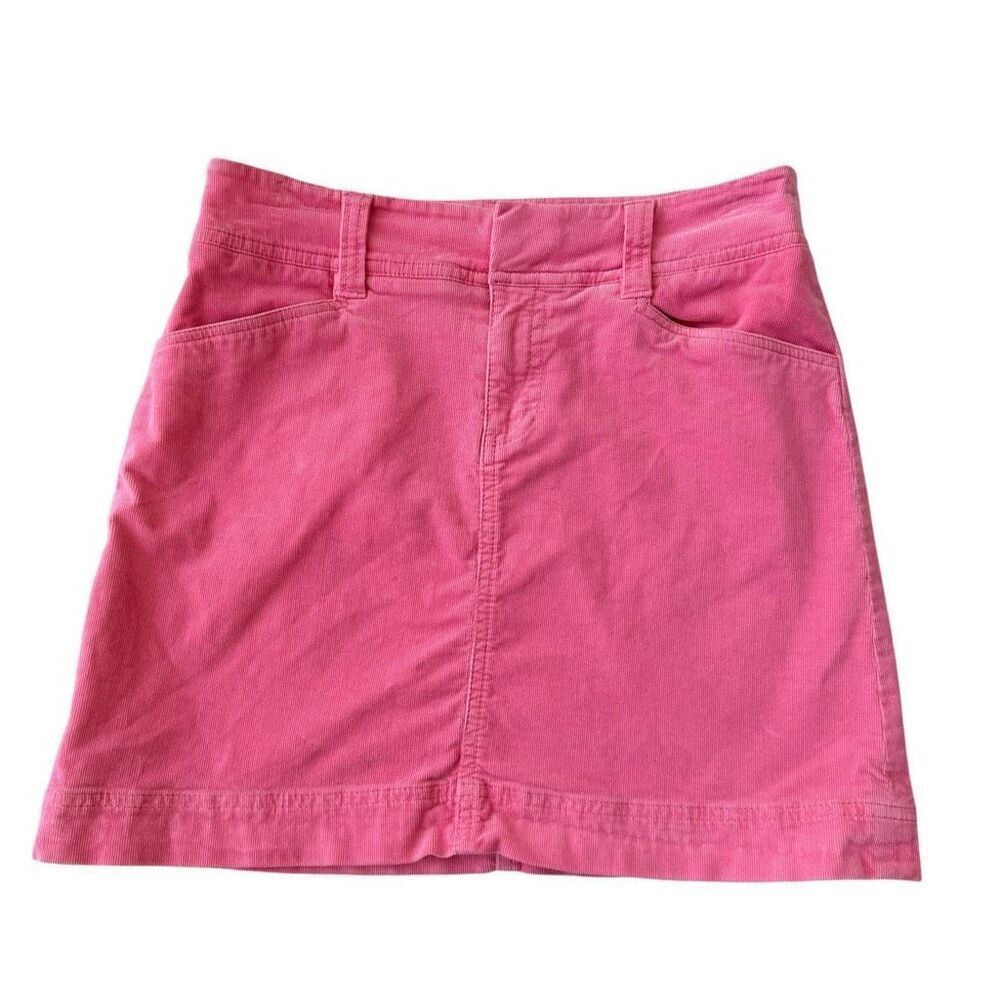 Lilly Pulitzer Corduroy Mini Skirt Women’s Pink Cotton stretch size 0